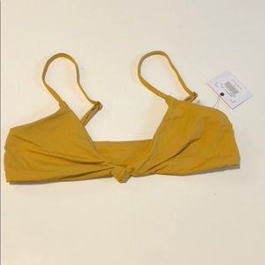 Yellow bikini top